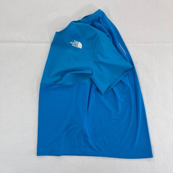 THE NORTH FACE Mens Medium True Run Short Sleeve Panel Running Shirt Blue 2021 - Picture 6 of 16